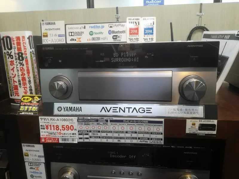 2019年 AVアンプ選び｜YAMAHA RX-A1080＋NS-F330 vs DENON AVR